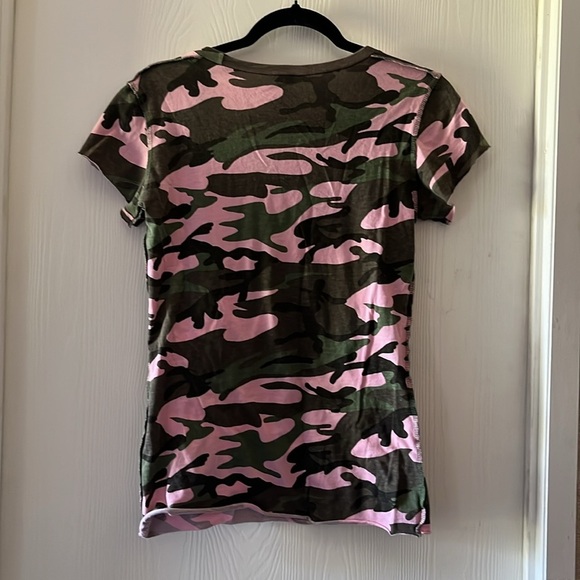 Alternative Pink and Green Camouflage Aggies Tee - Picture 4 of 4